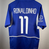 Brasilien 2002 Auswärtstrikot – Ronaldinho – Größe M
