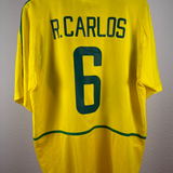 Brasilien 2002 Heimtrikot – Roberto Carlos #6 (XL)