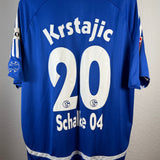 FC Schalke 04 2007/08 Heimtrikot – Krstajić #5 (XL) mit Bundesliga-Patches