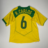 Brasilien 2004 Heimtrikot – Roberto Carlos #6 – Größe M Brazil