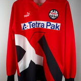 Eintracht Frankfurt 1993/94 Heimtrikot – Puma – Tetra Pak – Größe M/L