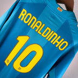 FC Barcelona 2007/08 Ronaldinho Jubiläumsauswärtstrikot (L)