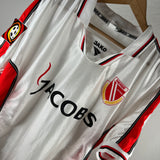 Sebok! Energie Cottbus 2000/01 Heimtrikot Jacobs (Matchworn) - XL