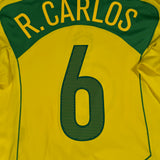 Brasilien 2004 Heimtrikot – Roberto Carlos #6 – Größe M Brazil