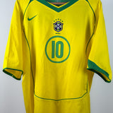 Brasilien 2004 Heimtrikot – Ronaldinho – Größe XL