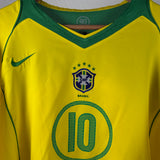 Brasilien 2004 Heimtrikot – Ronaldinho – Größe XL
