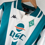 🟢⚪ Werder Bremen Vintage Heimtrikot 2000/01 – QSC – L/XL