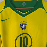 Brasilien 2004 Heimtrikot – Ronaldinho – Größe XXL