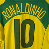 Brasilien 2004 Heimtrikot – Ronaldinho – Größe XXL