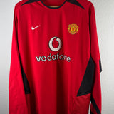 Manchester United 2003/04 Heimtrikot – Langarm – Cristiano Ronaldo (#7) – Größe XL