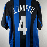 Inter Mailand 2004/05 Heimtrikot – Zanetti (#4) – Größe M
