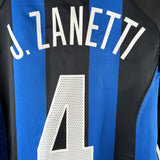 Inter Mailand 2004/05 Heimtrikot – Zanetti (#4) – Größe M