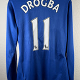 Chelsea FC 2009/10 Heimtrikot – Langarm – Drogba (#11) – Größe M