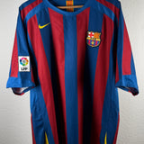 FC Barcelona 2005/06 Heimtrikot – Ronaldinho (#10) – Größe XL