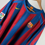 FC Barcelona 2005/06 Heimtrikot – Ronaldinho (#10) – Größe XL