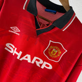 Manchester United 1994/95 Heimtrikot – Beckham #24 – Größe L