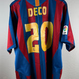 FC Barcelona 2005/06 Heimtrikot – Deco #20 – Größe XL