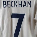 England 2004 Heimtrikot – Beckham #7 – Langarm – Größe S
