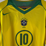 Brasilien 2004 Heimtrikot – Ronaldinho – Größe XL
