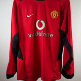 Manchester United 2003/04 Heimtrikot – Langarm – Cristiano Ronaldo (#7) – Größe M