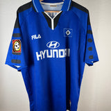 🔵⚪ Hamburger SV Auswärtstrikot 1997/98 – Fila – Groth #7 – Größe L/XL