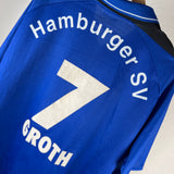 🔵⚪ Hamburger SV Auswärtstrikot 1997/98 – Fila – Groth #7 – Größe L/XL