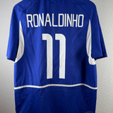 Brasilien 2002 Auswärtstrikot – Ronaldinho – Größe M
