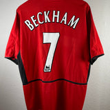 Manchester United 2002/03 Heimtrikot – Beckham #7 – Größe L
