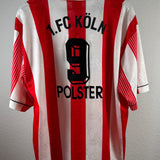 Vintage 1. FC Köln 1995/96 Heimtrikot – Polster #9 – Größe XL