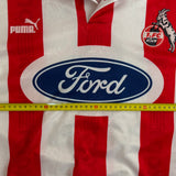 Vintage 1. FC Köln 1995/96 Heimtrikot – Polster #9 – Größe XL