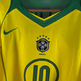 Brasilien 2004 Heimtrikot – Ronaldinho – Größe XL
