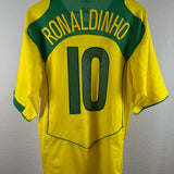 Brasilien 2004 Heimtrikot – Ronaldinho – Größe XL