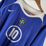Brasilien 2004 Auswärtstrikot – Ronaldinho #10 – Größe XL