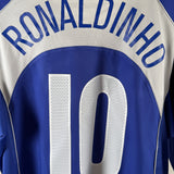 Brasilien 2004 Auswärtstrikot – Ronaldinho #10 – Größe XL