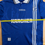 Schalke 04 1996/97 Vintage Heimtrikot – L – Kärcher