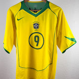 Brasilien 2004 Heimtrikot – Ronaldo #9 – Größe M