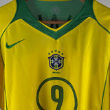 Brasilien 2004 Heimtrikot – Ronaldo #9 – Größe M