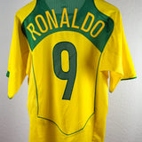 Brasilien 2004 Heimtrikot – Ronaldo #9 – Größe M