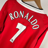 🔴⚪ Manchester United Vintage Heimtrikot 2004/06 – Langarm – Ronaldo