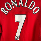 🔴⚪ Manchester United Vintage Heimtrikot 2004/06 – Langarm – Ronaldo
