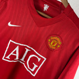 Manchester United 2007/08 Heimtrikot – Carlos Tévez #32 – Größe L