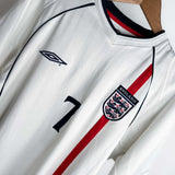 England 2002 Heimtrikot – Beckham (L)