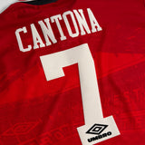 Manchester United 1994/95 Heimtrikot – Cantona #7 – Größe M – Gut