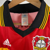 Reeb Vintage Heimtrikot Bayer 04 Leverkusen Aspirin 98/99 Autogramm
