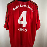 Reeb Vintage Heimtrikot Bayer 04 Leverkusen Aspirin 98/99 Autogramm