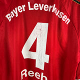 Reeb Vintage Heimtrikot Bayer 04 Leverkusen Aspirin 98/99 Autogramm