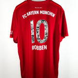 Bayern München 2018 Heimtrikot Special Flock – Arjen Robben Abschied (2XL)