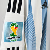 2014/15 ARGENTINIEN MESSI #10 LANGARM Heim Trikot (M) ADIDAS