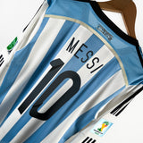 2014/15 ARGENTINIEN MESSI #10 LANGARM Heim Trikot (M) ADIDAS