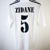 Real Madrid 2002 Trikot – Zidane (#5) Champions League Patches – M
